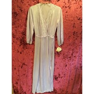 Vintage nightgown maxi dress kaftan covercoat nwt violet Kayser medium 1960s